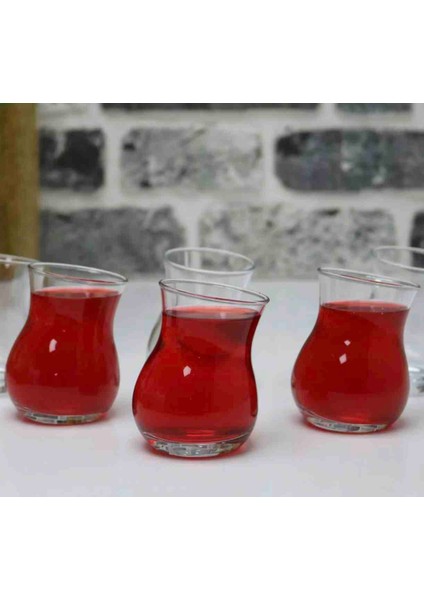 Kozan 6'lı Çay Bardağı – Yatık Model (180 Cc)