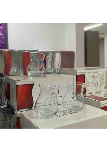 Kozan 6'lı Çay Bardağı – Yatık Model (180 Cc)