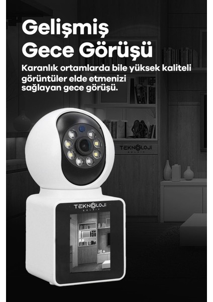 Cmr-11 Monitörlü Smart Ip Full Hd 360° Akıllı Güvenlik Kamerası Bebek Kamerası indirimleri