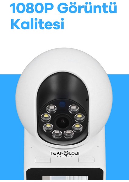 Cmr-11 Monitörlü Smart Ip Full Hd 360° Akıllı Güvenlik Kamerası Bebek Kamerası