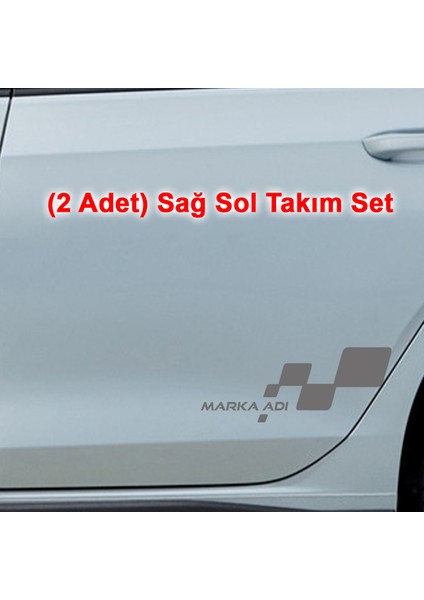 Markaya Özel Sport Sticker - Sağ Sol Kapı Sticker - Kapı Altı Sticker - Oto Sticker - Araba Sticker modelleri