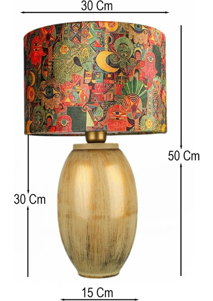 Lenora Handmade Dekoratif Seramik Abajur fiyatları