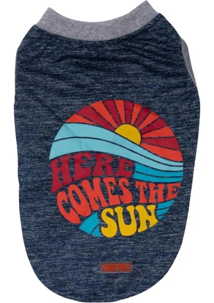 Lacivert The Sun Kedi Köpek Tişörtü Small