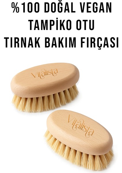%100 Doğal & Vegan Tırnak Bakım Fırçası