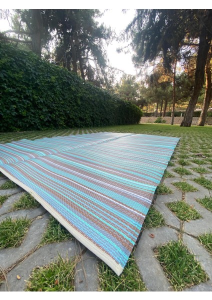 Plastik Katlanabilir Halı Hasır Bahçe Teras Balkon Piknik Plaj Yıkanabilir Çift Taraflı Hasır