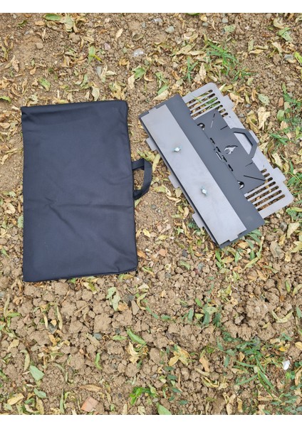 Kıvılcım Katlanır Mangal Ateş Çukuru 3mm. Fermuarlı Çanta Hediyeli Pratik Mangal 12 KG ağırlık fiyatları