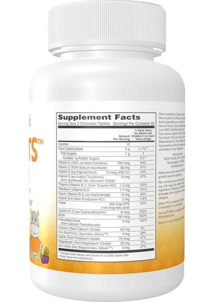 Foods Kid Vits Vitamin™ Grape Splash 120 Çiğnenebilir Tablet +4 Yaş Çocuk Vitamini modelleri
