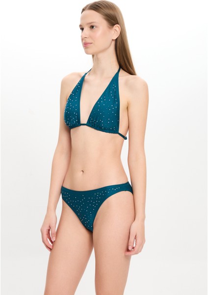 Kadın Taşlı Geniş Üçgen Bikini Takımı 25SW028ST fırsatları