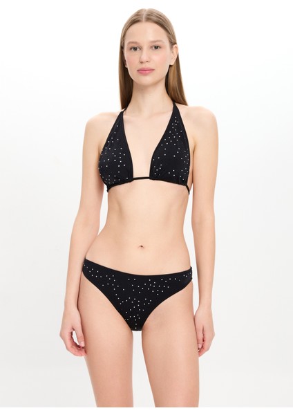Kadın Taşlı Geniş Üçgen Bikini Takımı 25SW028ST
