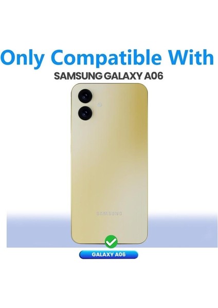 Samsung Galaxy A06 SM-A065F Uyumlu 360° Ön Arka Tam Koruyucu Şeffaf Silikon Full Body Kılıf