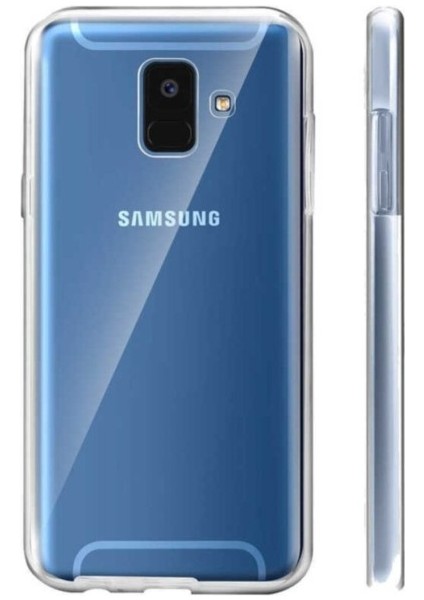 Samsung Galaxy S9+ Plus SM-G965F Uyumlu 360° Ön Arka Tam Koruyucu Şeffaf Silikon Full Body Kılıf