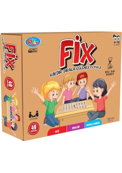 Fix - Kaydır Sırala Eğlenceyi Fix'le ( Eğlenceli Aile Kutu Oyunu )