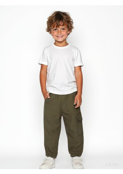 Çocuk Kargo Pantolon Rahat Pamuklu