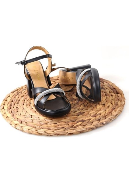 Wzy 02710 10,5 cm Topuklu Kadın Sandalet Ayakkabı indirimleri