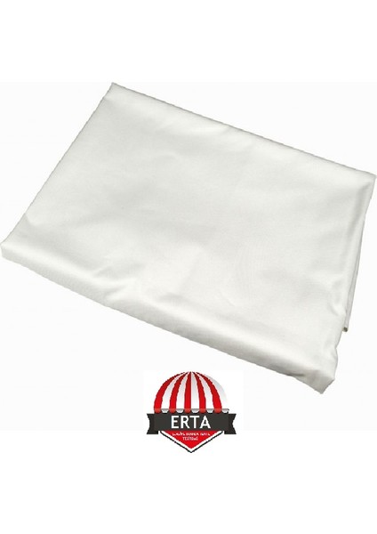 4 Metre x 80 cm Beyaz Renk Polyester Balkon Demiri Brandası Su Geçirmez 650G