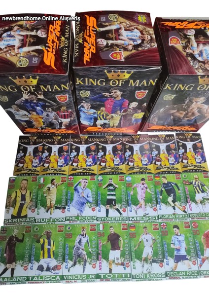 Zidao King Of Man Süper Final (50 Jelatin 200 Adet Futbolcu Kartı)