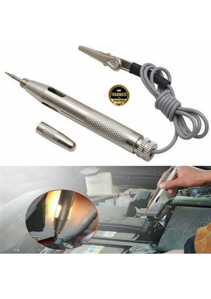 Cadillac Escalade 2021-2022-2023-2024-2025 Oto Test Kalemi Kontrol Kalemi 6VOLT - 12VOLT -24VOLT Uzun Kablolu, Timsah Ağız,paslanmaz