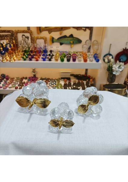 3'lü Dekoratif Kristal Üzüm fiyatları