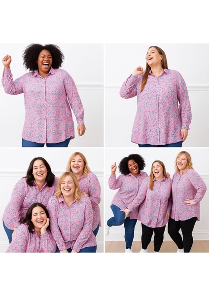 Kadın Büyük Beden Gömlek Tunik
