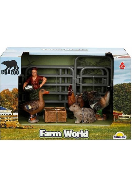 2689 Farm World Çiftlik Hayvanları Küçük Oyun Seti