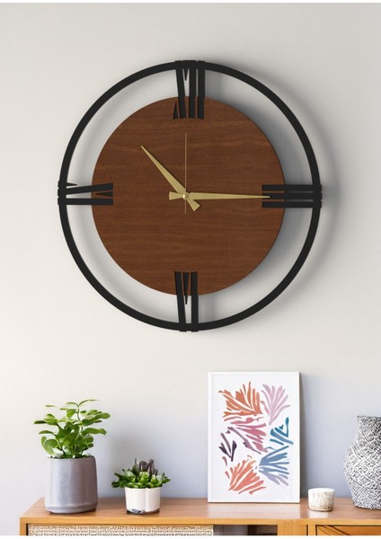 Modern Tasarım Çerçeveli Roma Rakamlı Dekoratif Duvar Saati fiyatları