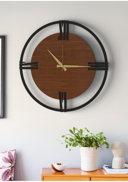 Modern Tasarım Çerçeveli Roma Rakamlı Dekoratif Duvar Saati modelleri