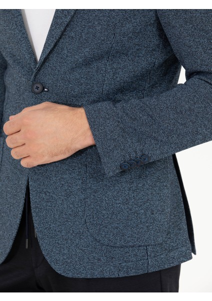 Erkek Lacivert Slim Fit Ceket 50271240-VR033