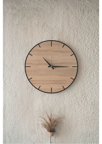 Dekoratif Yeni Modern Nashira Ahşap Duvar Saati - 48X48 cm indirimleri