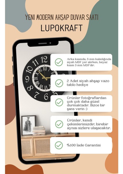 Siyah Yuvarlak Romen Rakamlı Beta Pegasi Duvar Saati - Sessiz Mekanizmalı Dekoratif Salon Saati fiyatları