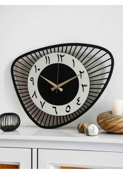 Dekoratif Yeni Modern Bellatrix Arapça Ahşap Duvar Saati 48 cm fiyatları