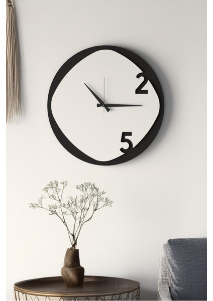 Dekoratif Yeni Modern Arcturus Ahşap Duvar Saati 48CM