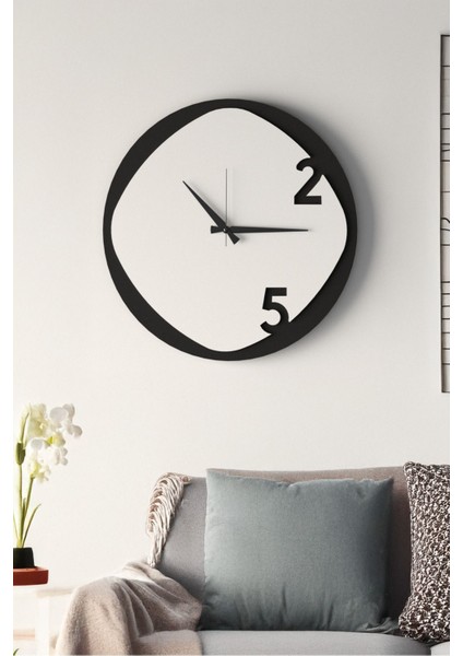 Dekoratif Yeni Modern Arcturus Ahşap Duvar Saati 48CM
