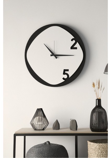 Dekoratif Yeni Modern Arcturus Ahşap Duvar Saati 48CM