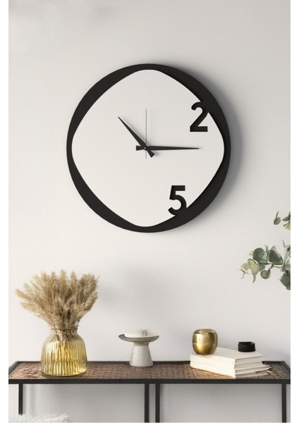 Dekoratif Yeni Modern Arcturus Ahşap Duvar Saati 48CM