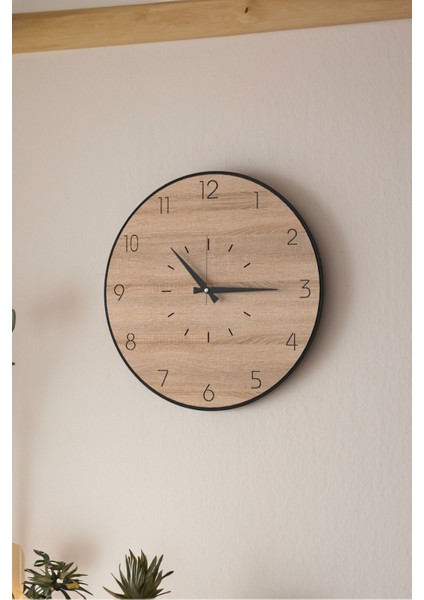 Dekoratif Yeni Modern Celaeno Ahşap Duvar Saati 48X48 cm indirimleri