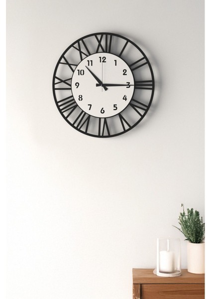 Dekoratif Yeni Modern Meissa Ahşap Rengi Duvar Saati 48CM modelleri