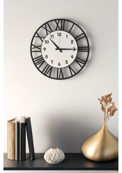 Dekoratif Yeni Modern Meissa Ahşap Rengi Duvar Saati 48CM fırsatları