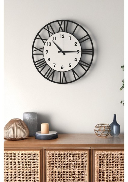 Dekoratif Yeni Modern Meissa Ahşap Rengi Duvar Saati 48CM indirimleri