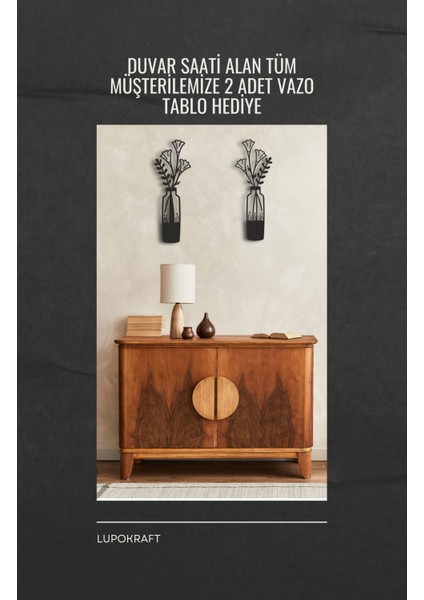 Büyük Boy Siyah Dekoratif Ahşap Duvar Saati - Modern Tasarım Sessiz Mekanizma Salon Ofis Için fiyatları