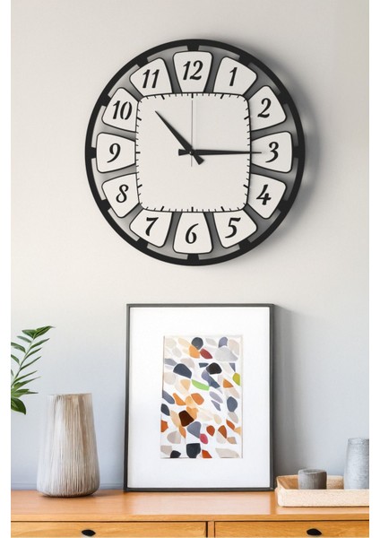 Dekoratif Yeni Modern Turais Ahşap Duvar Saati 48CM fırsatları
