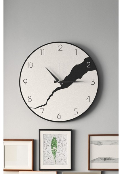 Dekoratif Yeni Modern Maia Beyaz Ahşap Duvar Saati 48X48 cm indirimleri