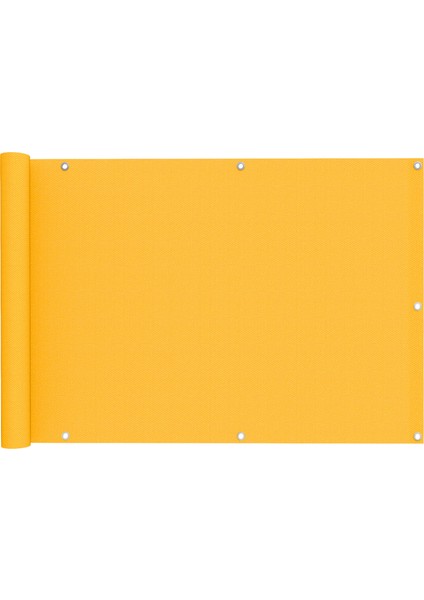 5.5 Metre x 80 cm Sarı Renk Polyester Balkon Demiri Brandası Su Geçirmez 650G fırsatları