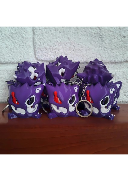 Pokemon Gengar Kafatası Anahtarlık - (1 Adet)