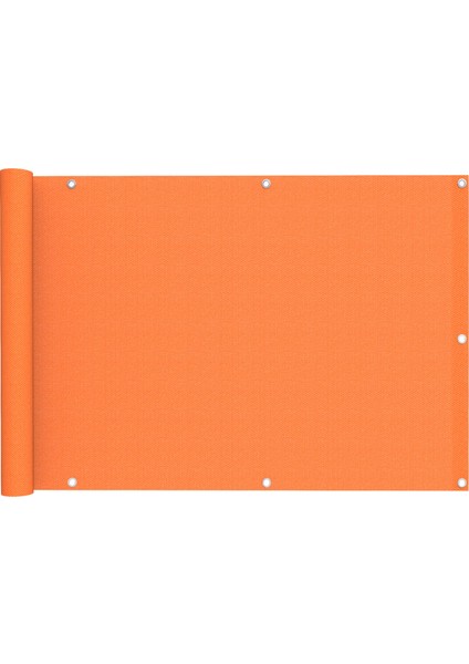 4.5 Metre x 100 cm Turuncu Renk Polyester Balkon Demiri Brandası Su GEÇIRMEZ650G