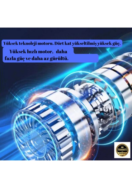 Gmc Sierra Usa 2013-2014-2015-2016-2017-2018-2019 Kablosuz Şarjlı El Süpürgesi ,güçlü Emiş / Üfleme Özellikli, Araç Için Taşınabilir