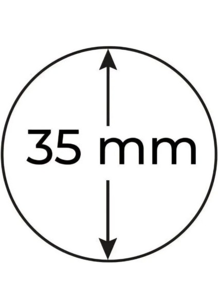 3996368437FAFD14CE Yapışkansız 5 adet Karton Kapama 35MM Madeni Para Kapaması