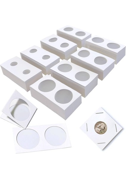 3996368437FAFD14CE Yapışkansız 5 adet Karton Kapama 35MM Madeni Para Kapaması