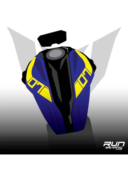 Yamaha mt 07 2018-2019 Yeşil Depo Sticker