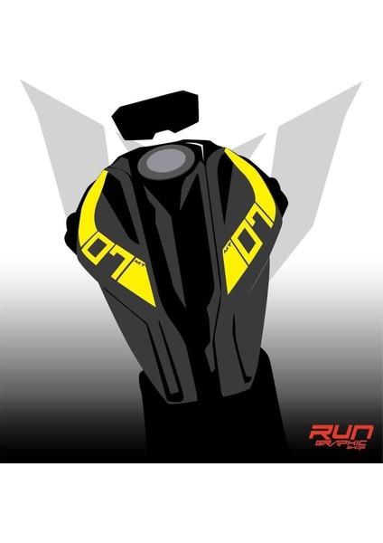 Yamaha mt 07 2018-2019 Yeşil Depo Sticker fiyatları