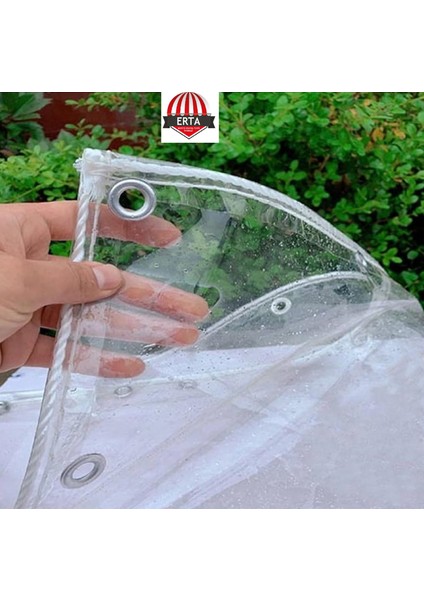 5,30 Metre x 2 Metre 0.80MM Şeffaf Balkon Brandası Malzeme Işçilik fırsatları